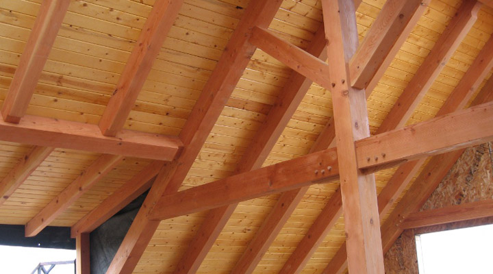Douglas Fir wood beams
